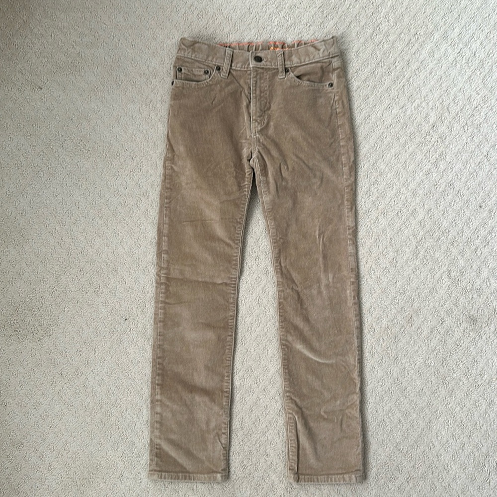 J. Crew Crewcuts boys corduroy pants khaki size 10